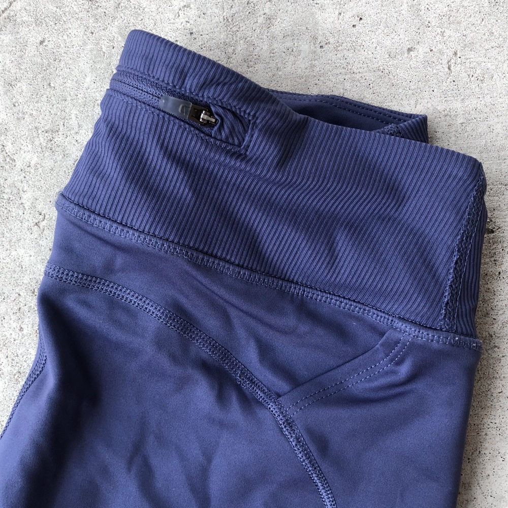 Nike Air Dri-Fit 7/8 Running Leggings in Purple Blue - Picture 6 of 10